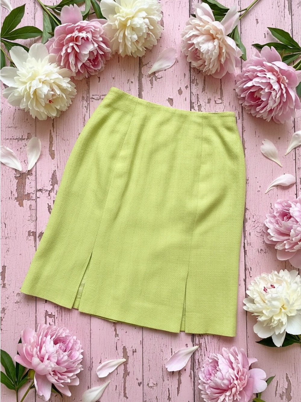 Carlisle silk vintage 80s pleated skirt